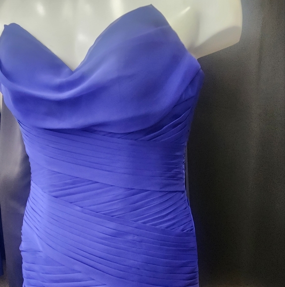 Prom Dress. Blue. US 6. - Picture 4 of 5